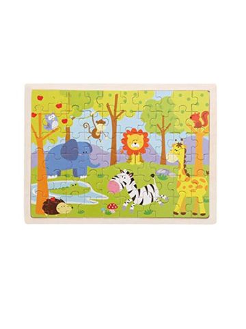 Hoselling 60 Pieces Wooden Puzzles Kids Educational Toys