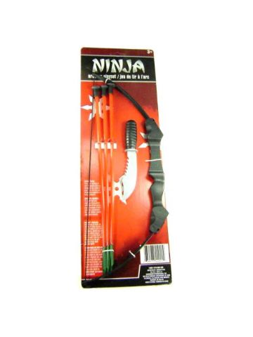 Archery Playset Bow 3 Safety Arrows Knife Ninja Knights Halloween Costume Toys