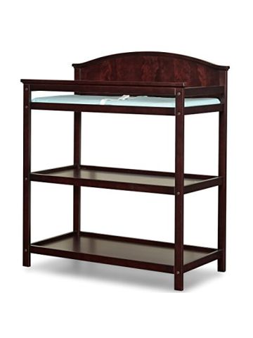 Imagio Baby Harper Changing Table With Pad, Chocolate Mist