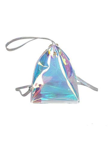 Y&D Women's Bag Stylish Chic Transparent Letter Pattern Trendy Cross Shoulder Bag B07NDY7QYK