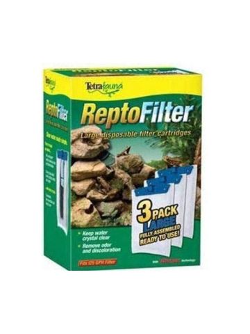 Tetra Reptofilter 125 Gph, 3-Pack, Large Cartridge, Pond Filter. Repto Filters