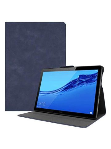 Leather Case for Huawei Mediapad T5 10 Inch Tablet Stand Smart Cover Auto Sleep Wake Blue