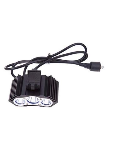Black 7500 Lm Led Bike Lights Head Lamp with Battery Charger Bicycle Accessories