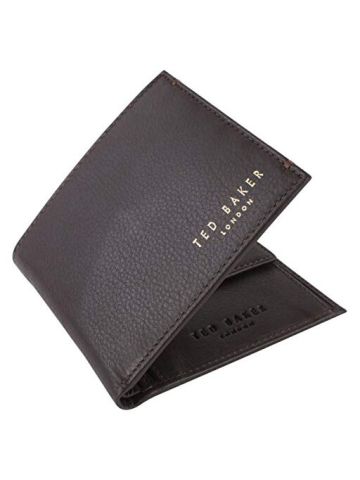 Ted Baker Harvys Mens Leather Bifold Wallet With Coin Pocket