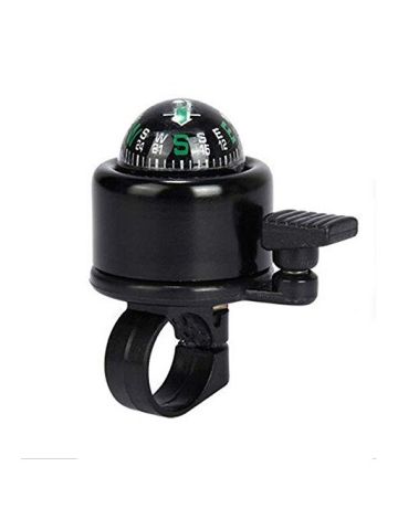 Black Aluminum Alloy Bicycle Bell Road Mountain Bike Compass Bell Sound