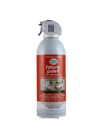 Deval Products Simply Spray Upholstery Fabric Paint 8 Oz. Can Burnt Orange