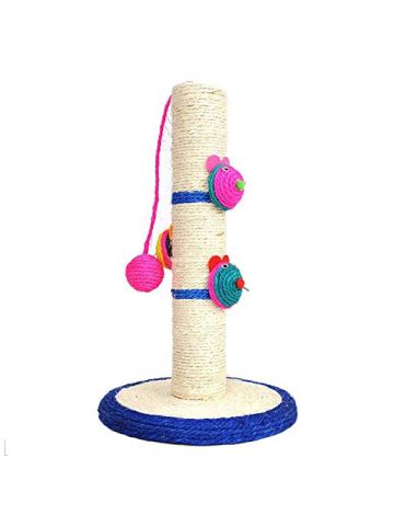 Pets Game Toy Cylinder Design Sisal Scratching Post Scratch Board Climbing Frame Toy for Cat Pet