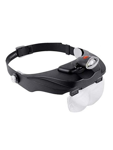 1.2 X 1.8 X 2.5 X 3.5 X Helmet Magnifier Magnifying Glass Lens Loupe with Led Light