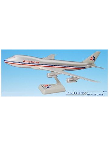 American (70-13) 747-100 Airplane Miniature Model Plastic Snap Fit