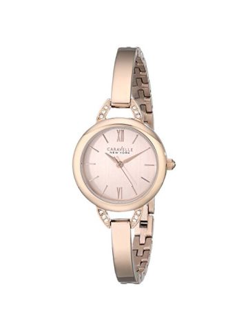 Caravelle New York Women's   Stainless Steel Swarovski Crystal-Accented Watch