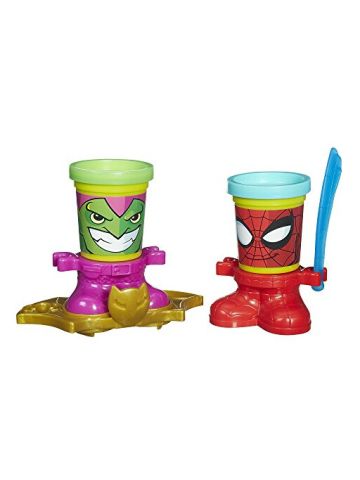 Play-Doh Marvel Can-Heads Featuring Spider-Man And Green Goblin
