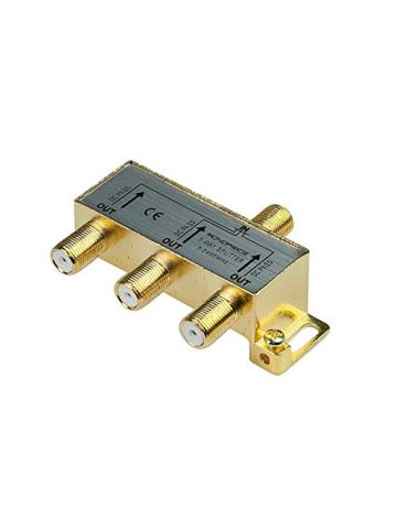 Monoprice Premium 3-Way Coax Cable Splitter F-Type Screw