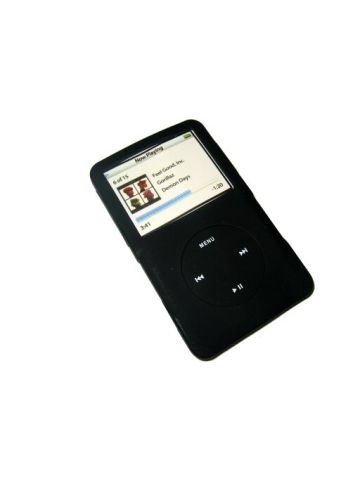 iGadgitz Black Silicone Skin Case Cover
