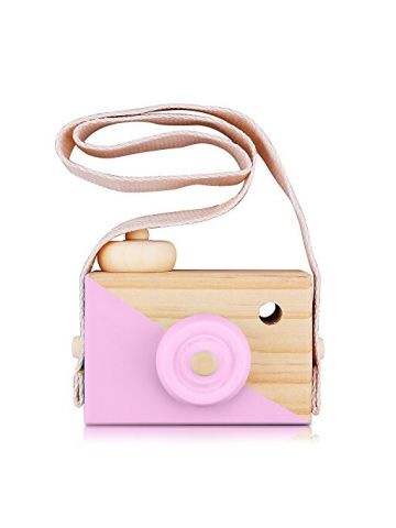 Kids Wooden Mini Camera Toy PCloud Natural Cute Wood Camera Sharpe Toy