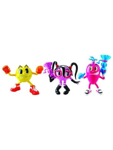 Pac-Man Pac And Friend Collectible Cylindria And Spiral Action Figure