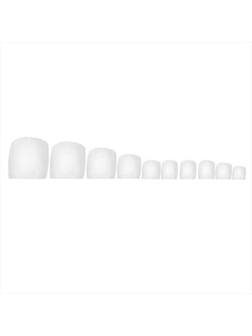 500 Pcs Fake Artificial Nails Sticker Natural Acrylic False Toe Nails Tips