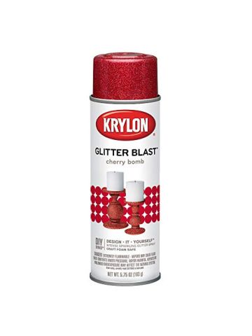 Krylon K03806A00 Glitter Blast, Cherry Bomb, 5.75 Ounce