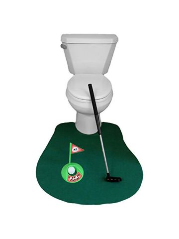 Evelots Novelty Golf Potty Putter For Bathroom - Gag Gift For Golf Enthusiasts