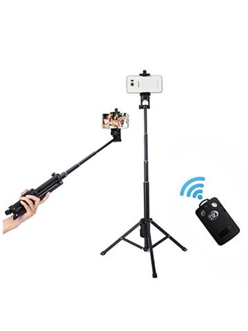 Selfie Stick, Foneso Yunteng 3 In 1 Extendable Self Portrait Monopod Handheld Tripod
