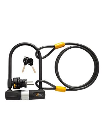 Via Velo Bicycle Lock Heavy Duty Bike Lock With U Lock Shackle And Cable