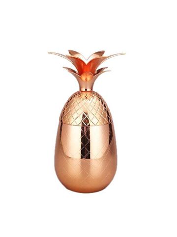 Pineapple Tumbler Moscow Mule Mugs 500 Ml Beer Copper Mug Stainless Steel Cup Cocktail Cup Wine Glass Drinking Bar Tool