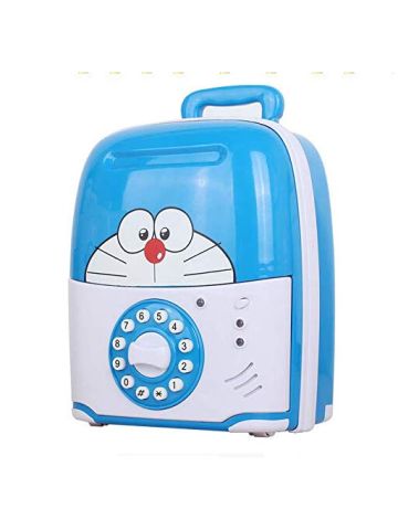 Pokonyan Piggy Bank Mini Atm Money Box Safety Electronic Password Chewing Coins Cash Deposit Machine for Children