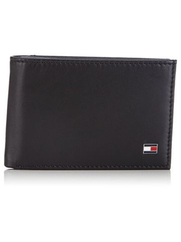 Tommy Hilfiger Mens Eton Mini Cc Flap & Coin Pocket Wallet Black