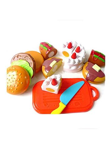 Kitchen Cakes and Pastries Toy Cutting Set Kids Pretend Role Play