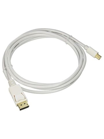 6ft 32AWG Mini DisplayPort To DisplayPort Cable - White