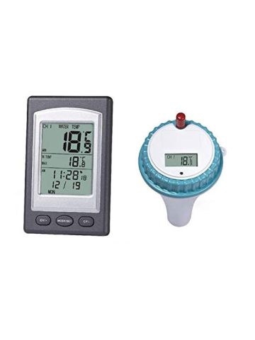 Wireless Floating Lcd Display Digital Waterproof Swimming Pool Spa Floating Thermometer with Receiver