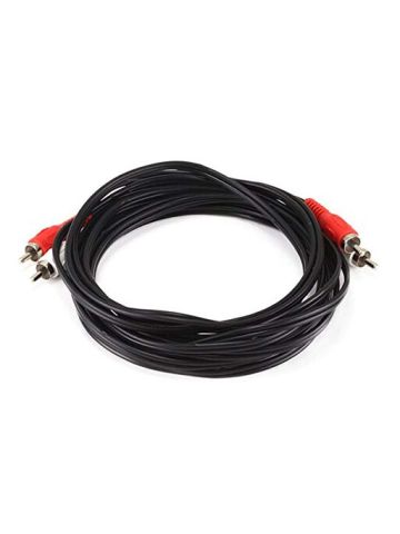 Monoprice 12ft 2 RCA Plug/2 RCA Plug M/M Cable Black