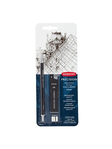 Derwent  Precision Mechanical Pencil, Hb Leads And Erasers Included