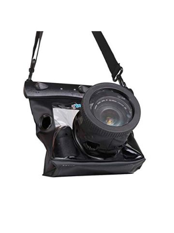 Black 20M Waterproof Underwater Camera Diving Bag Case Pouch For Nikon Canon Digital Slr Camera