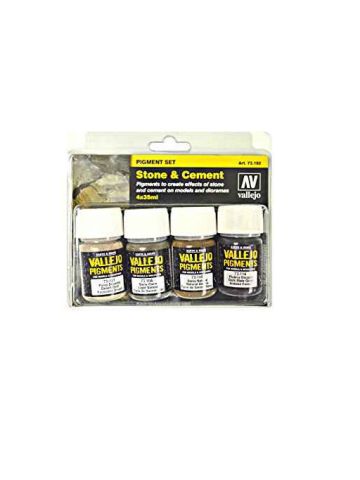Acrylicos Vallejo "Stone & Cement" Pigments Set