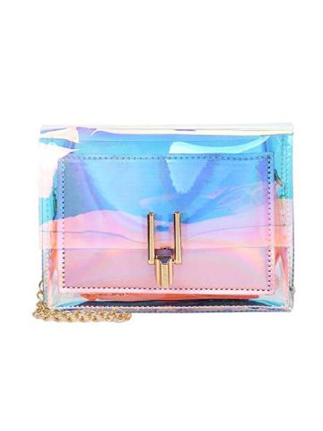 Y&D Women's Bag Chic Fashion Transparent Crystal Alloy Chain Shoulder Bag Multi Color B07NDYT24G