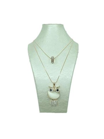 Jewel With Small Ring Necklace Rose Gold