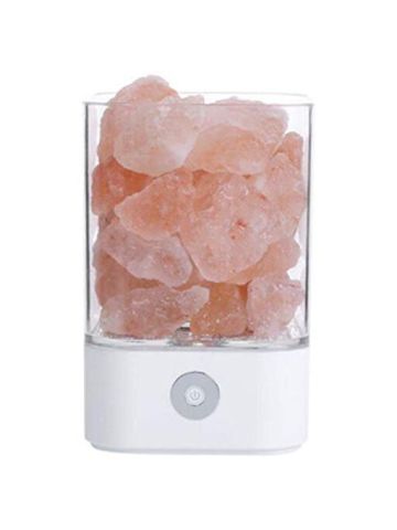 Newkbo M4 Usb Crystal Salt Night Light Himalayan Crystal Rock Salt Lamp Air Purifier Night Light White Color