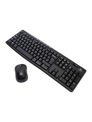 Logitech Mk270 Wireless Combo Keyboard with Mouse - Black