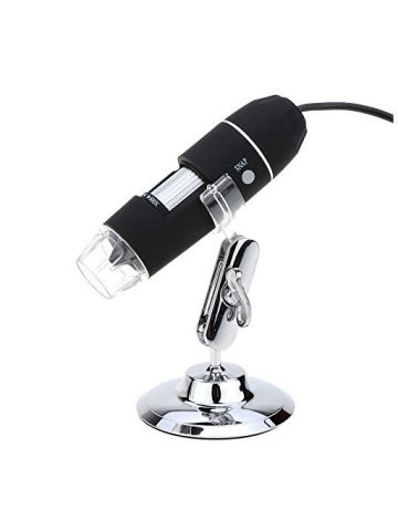 Portable USB Digital Microscope Magnification 8-LED Endoscope Camera Magnifier With Stand