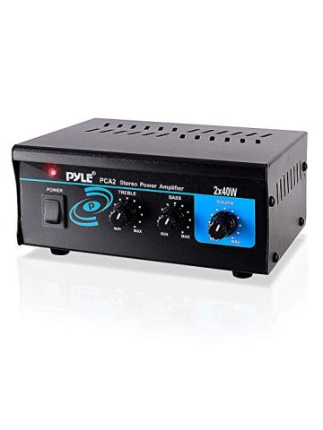Pyle Home PCA2 2X40-Watt Stereo Mini Power Amplifier