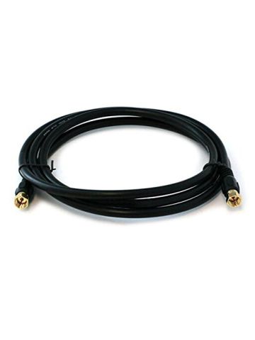 Monoprice -  RG6 Quad Shield CL2 Coaxial Cable with F Type Connector