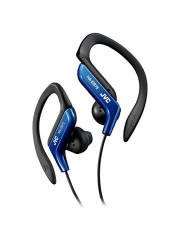 JVC  HAEB75A Sports Clip Headphone - Black  & Blue