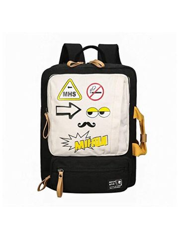 Y&D Student's Fashion Bag Unique Large Capacity Zipper Preppy Durable Chic Backpack Multi Color B07NDXNNVJ