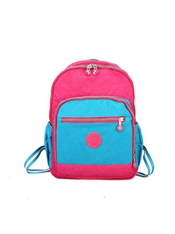 Y&D Student's Fashion Bag Unique Plain Style Zipper Preppy Pendent Chic Solid Color Backpack Multi Color B07NDYBKB6
