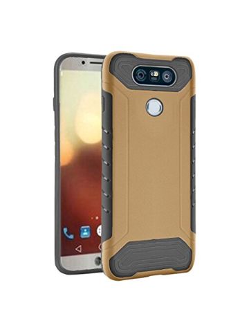 HR Wireless Cell Phone Case For LG G6 Q - Gold PC / Black TPU