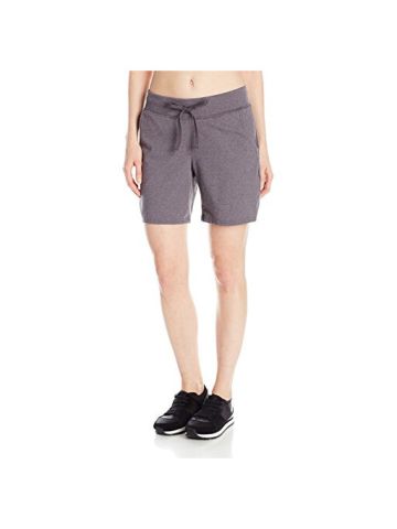 Hanes Women's Jersey Short, Charcoal Heather, Large