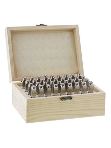 Alphabet & Number Punch Set W/Box 32/Pkg-Gothic 6mm .25