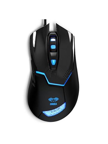 Cobra Ems622 Bkaa-Nu 6-Button Blue Led Wired Optical High Precision Gaming Mouse