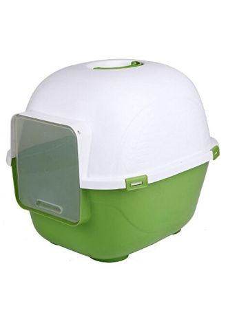 Penn Plax Jumbo Covered Cat Litter Box With Door