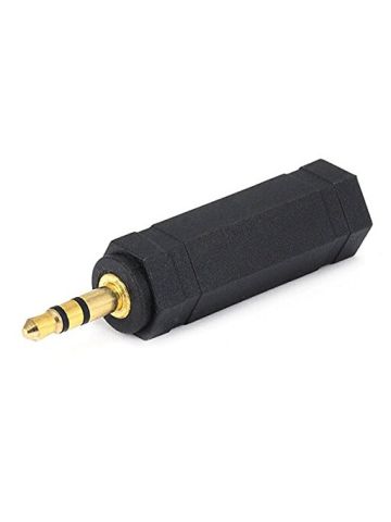 Monoprice 107134 3.5mm Stereo Plug To 6.35mm Mono Jack Adaptor, Gold Plated